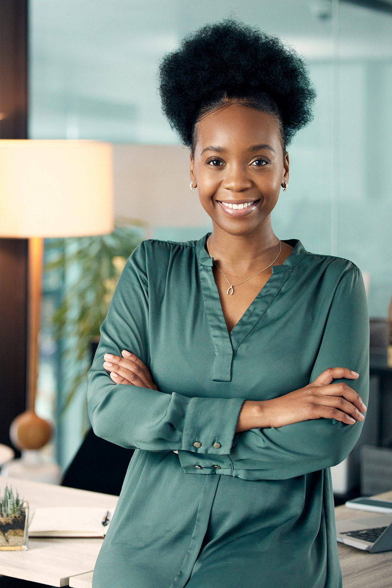 Thriving Desk - African Woman Folding Hands